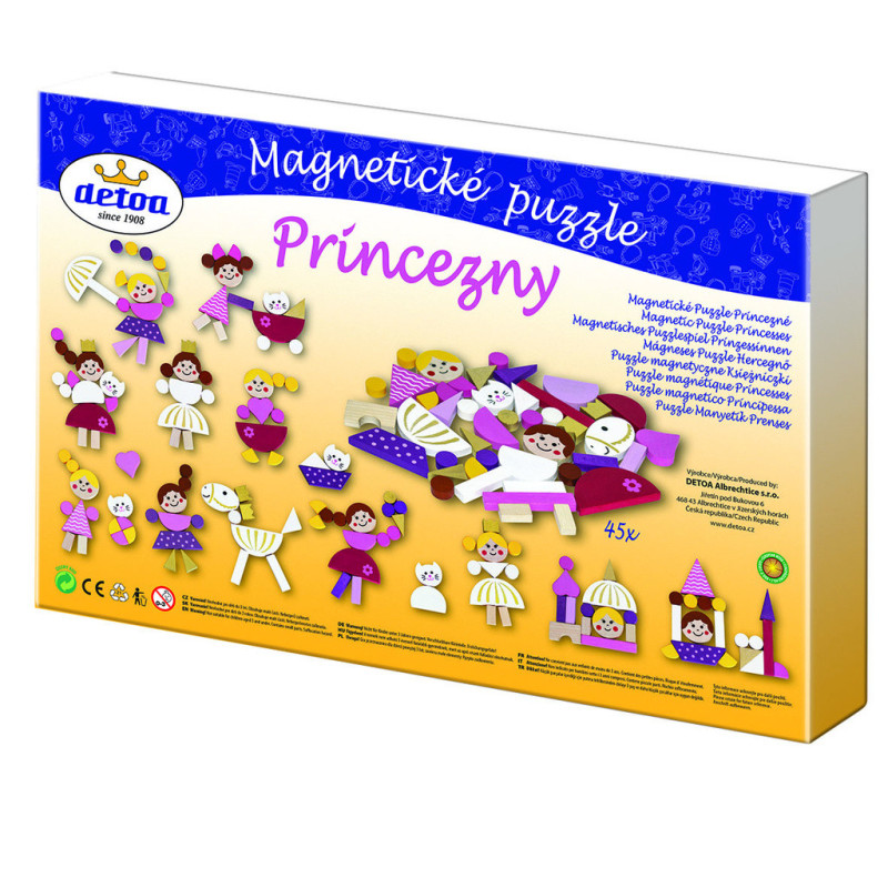 Puzzle magnetické - Princezné