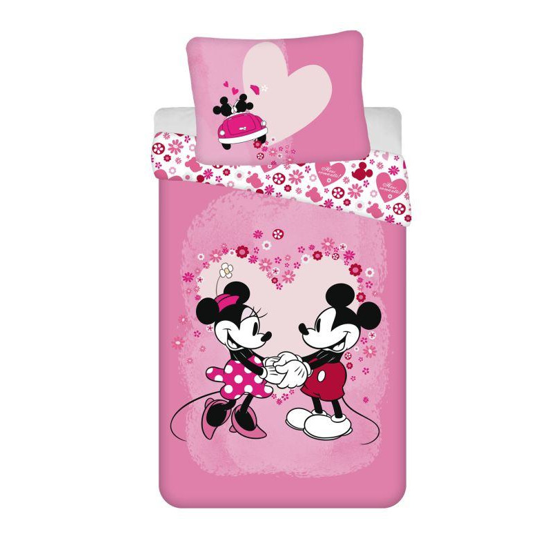 Obliečky Mickey a Minnie Love micro