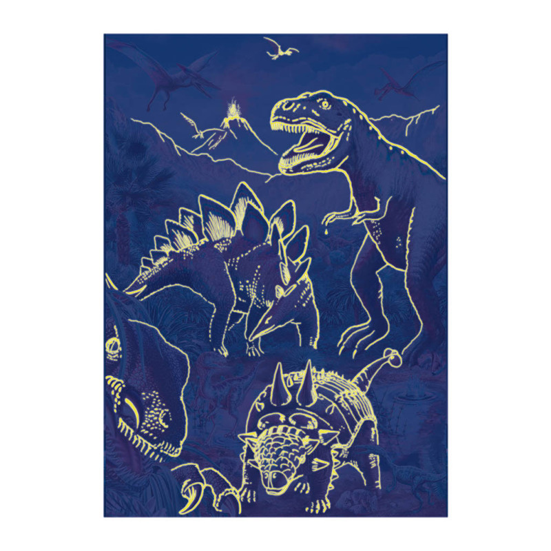 Puzzle Svet Dinosaurov neón 100xl