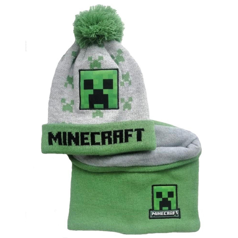 Čiapka a nákrčník Minecraft