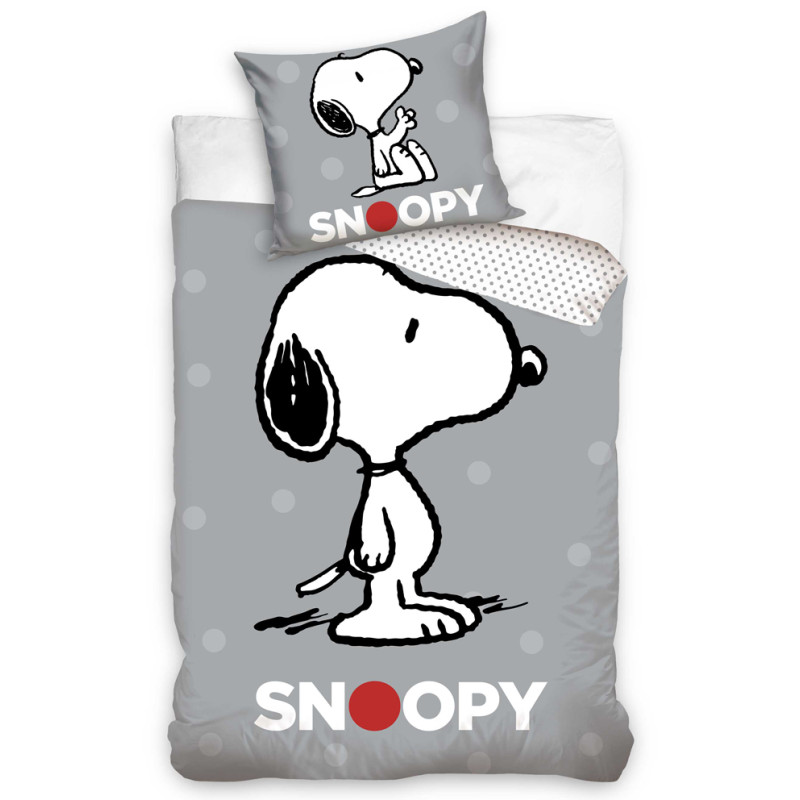 Obliečky Snoopy Grey