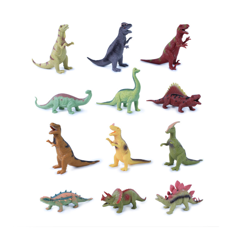 Dinosaurus mäkké telo 20 - 22 cm 12ks