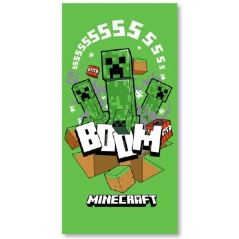 Osuška Minecraft Creeper Boom