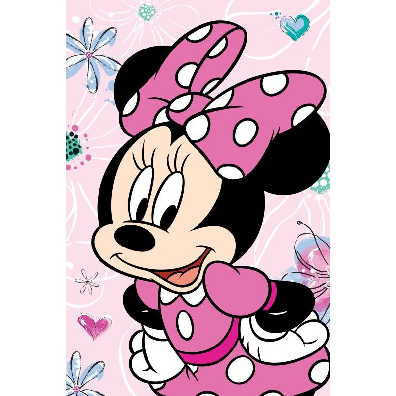 Deka mikroflanel Minnie Flowers