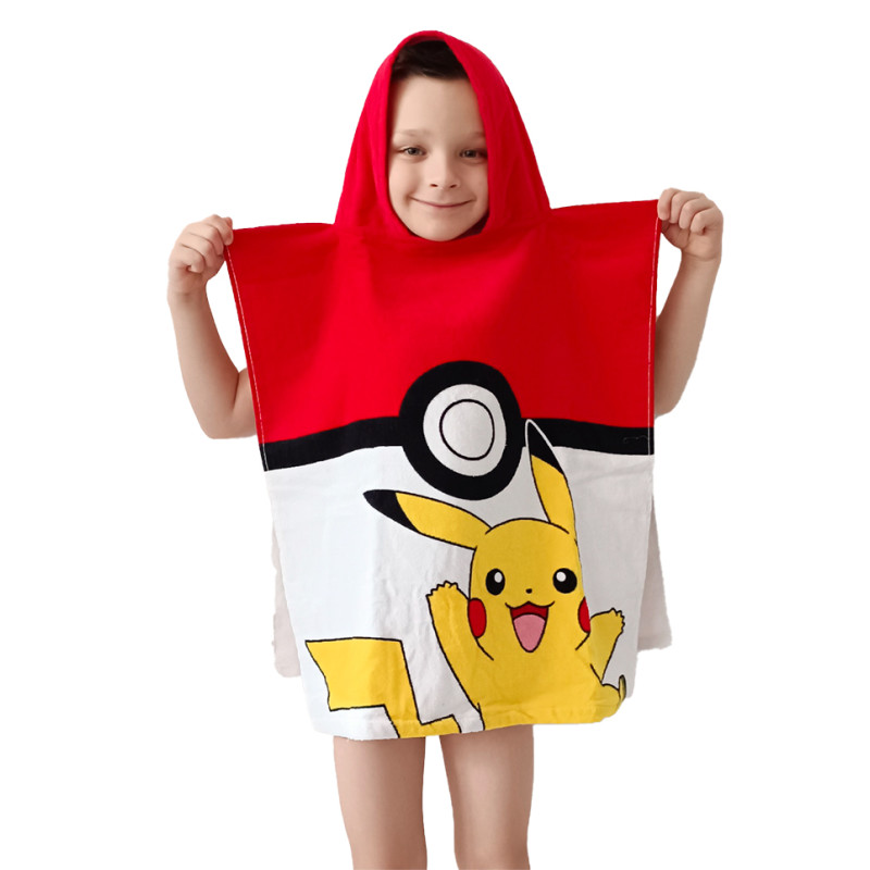 pončo Pokémon Pokéball a Pikachu