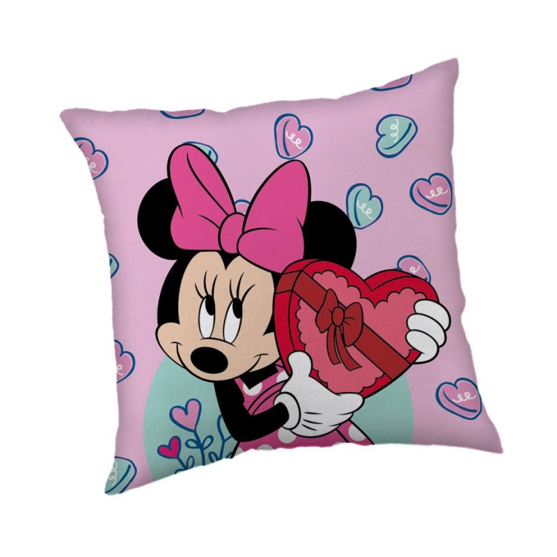 Mikroplyšový polštářek Minnie Purple  Polyester, 40/40 cm