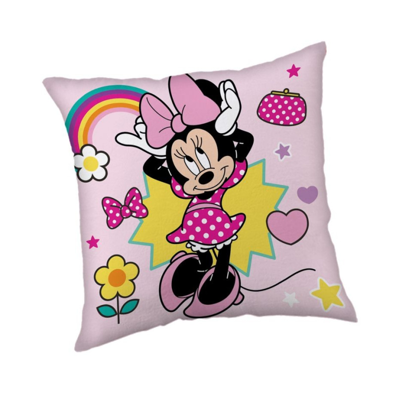 Mikroplyšový polštářek Minnie Smile  Polyester, 40/40 cm