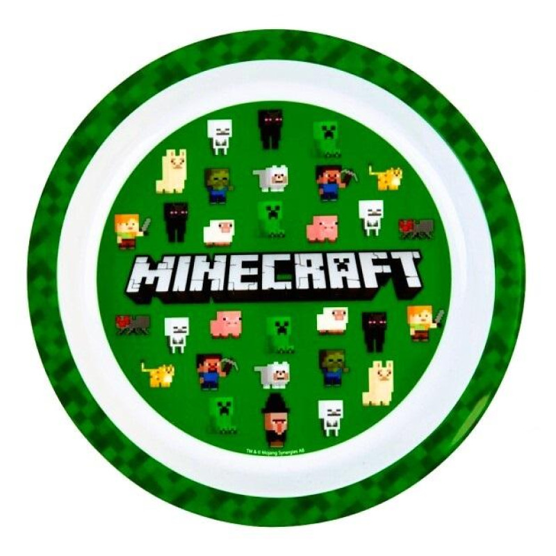 Plastový talíř Minecraft