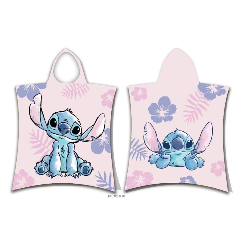 Pončo Lilo and Stitch Pink