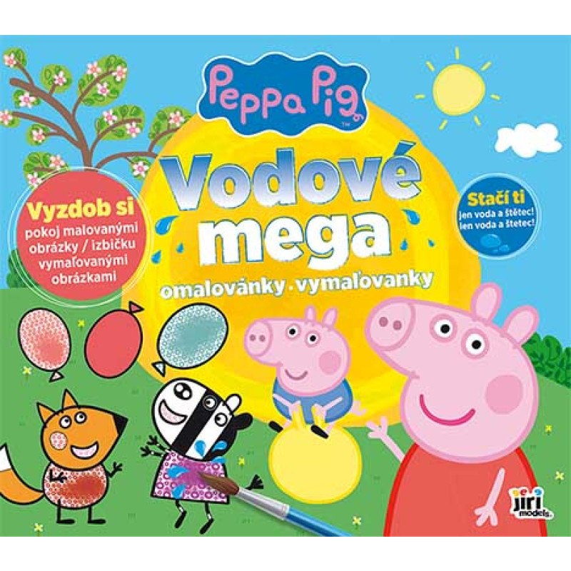 Omaľovánka vodová mega Peppa Pig