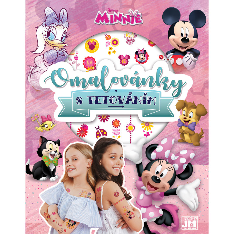 Omaľovánka s tetovaním Minnie