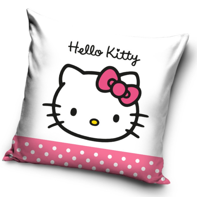 Povlak na polštářek Hello Kitty Růžová Mašlička