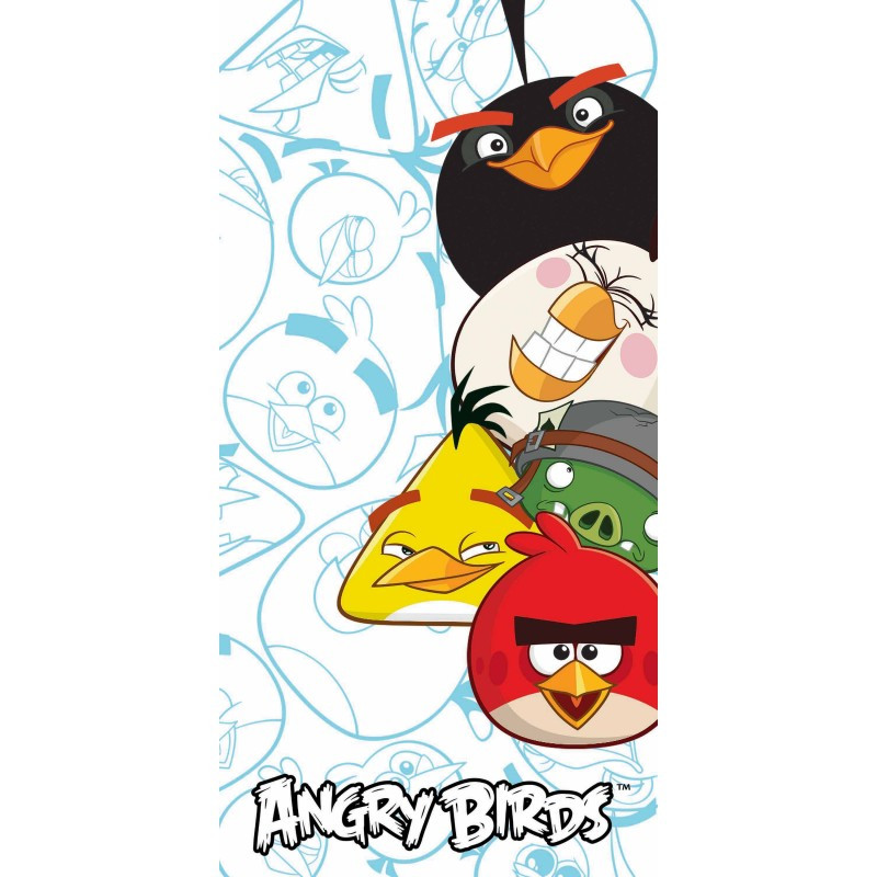Osuška Angry Birds biela